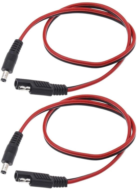 Connettori Premium 2 in 1 DC a SAE con guaina di protezione - Quick Disconnect/Slit - 16AWG Rosso Nero - Accessori per l'Automobile