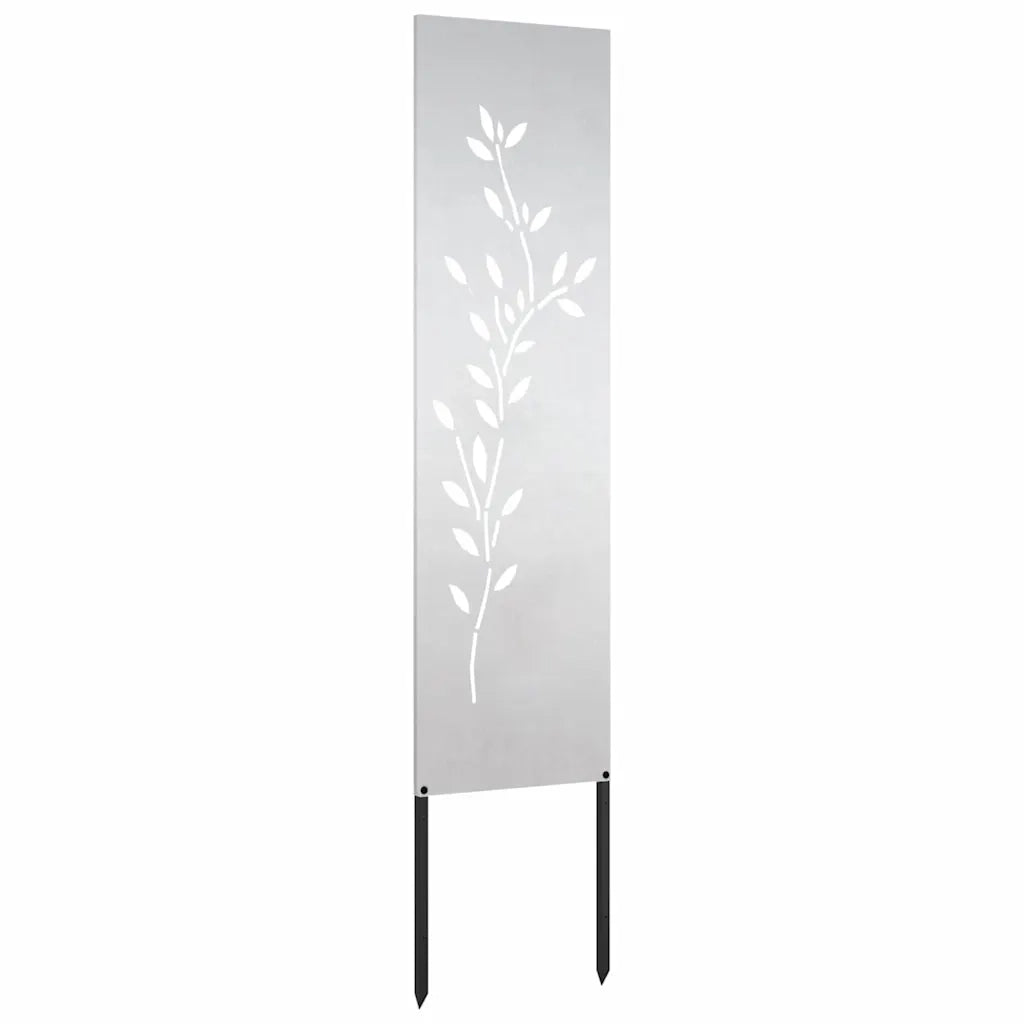vidaXL Pannello Decorativo da Giardino Altro Argento 32 x 140 cm