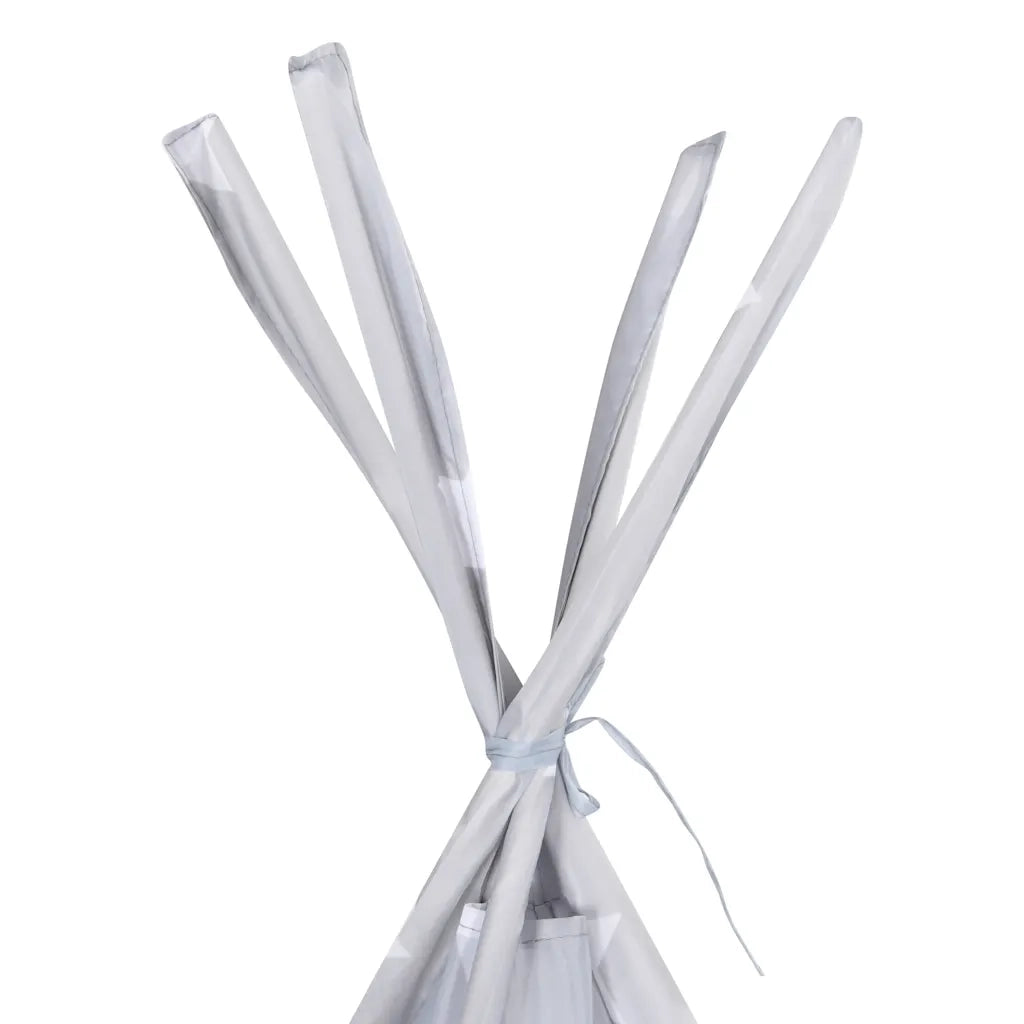 Tenda Tipi Bambini con Borsa Grigio Poliestere 115x115x160cm 80275