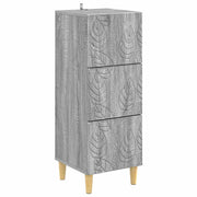 Mobile con Cassetti Sonoma grigio 33 x 34,5 x 90 cm