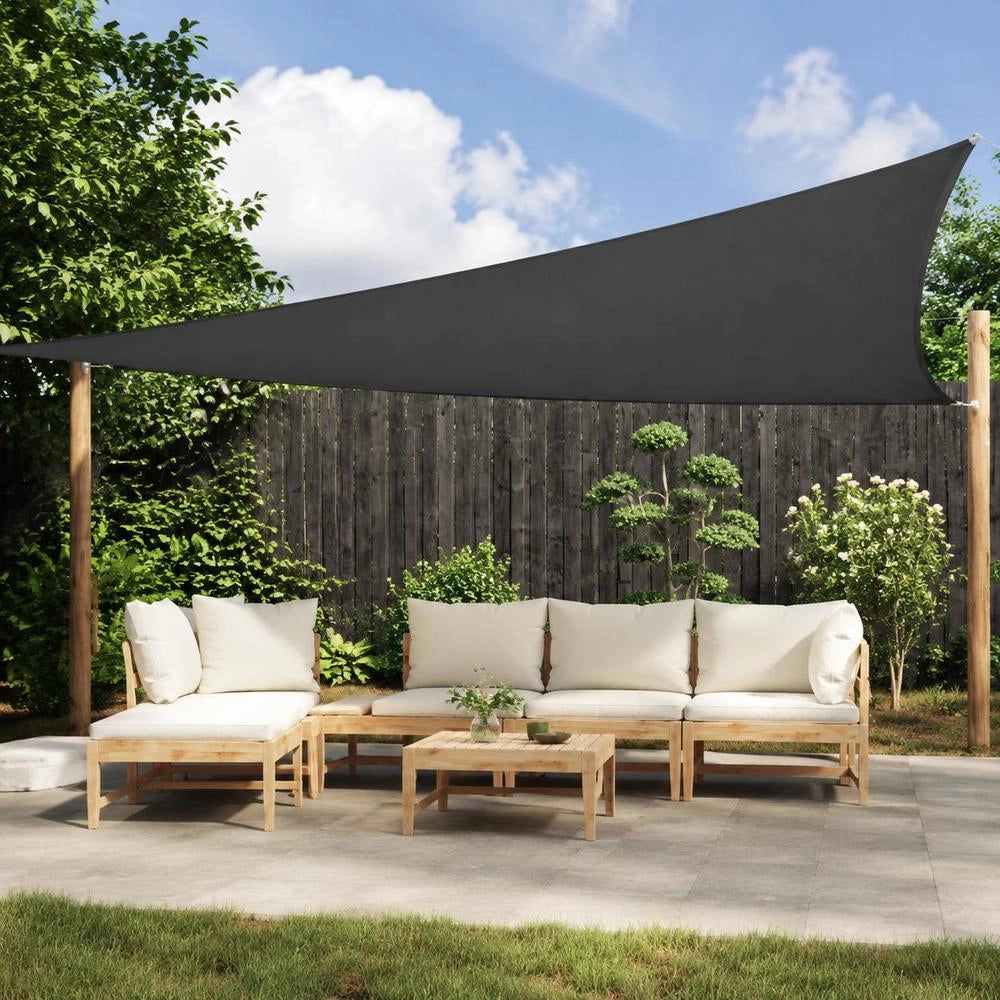 Sunshade Sail Oxford Fabric, Square, 3.6 X 3.6 M, Anthracite