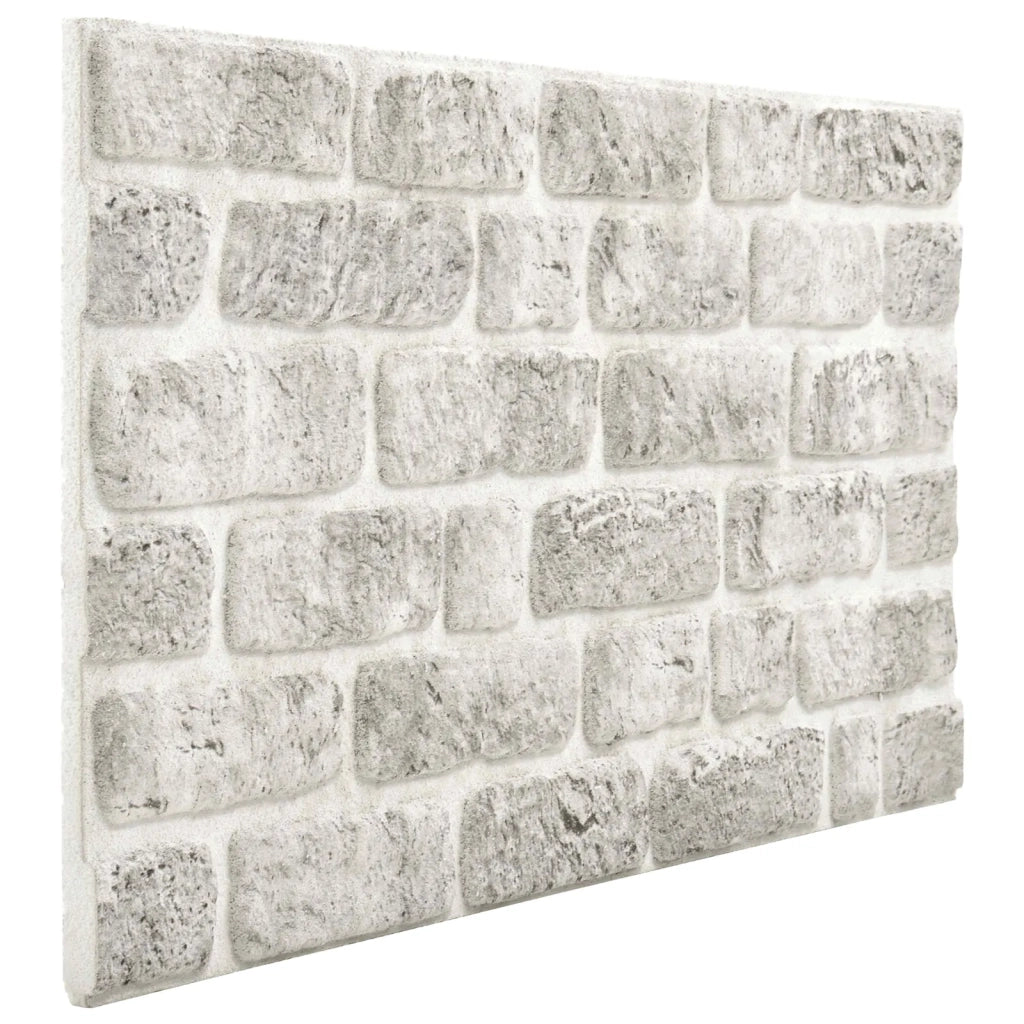 Pannelli da parete 10 pz Grigio Chiaro 100 x 50 cm Schiuma EPS CFW4011231