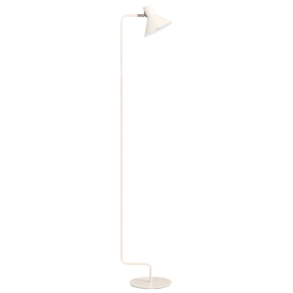 Lampada da terra in metallo con paralume a cono regolabile bianco sporco Camera da letto Soggiorno Casa Ufficio Illuminazione Design Industriale