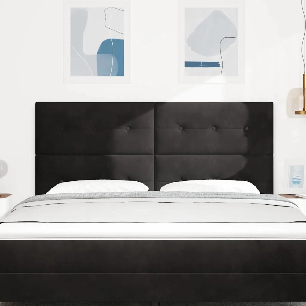 Testiera | Testata Nero 180 cm Velluto