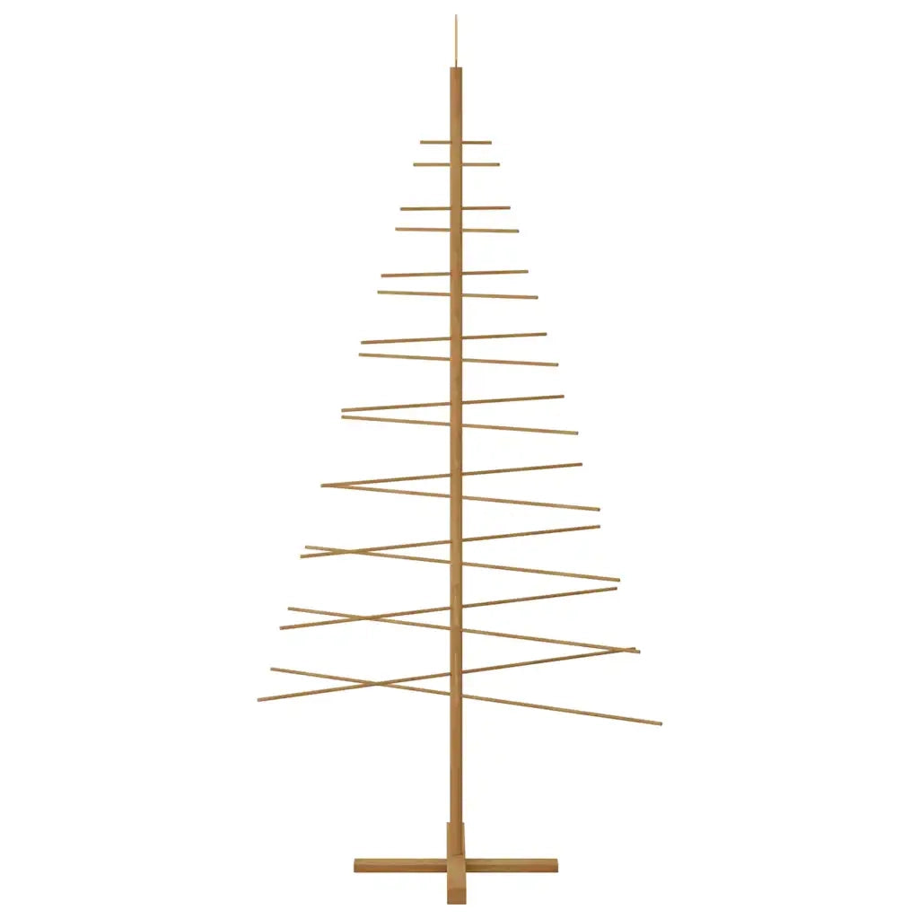 Albero di Natale in legno con supporto Marrone 210 cm Bambù