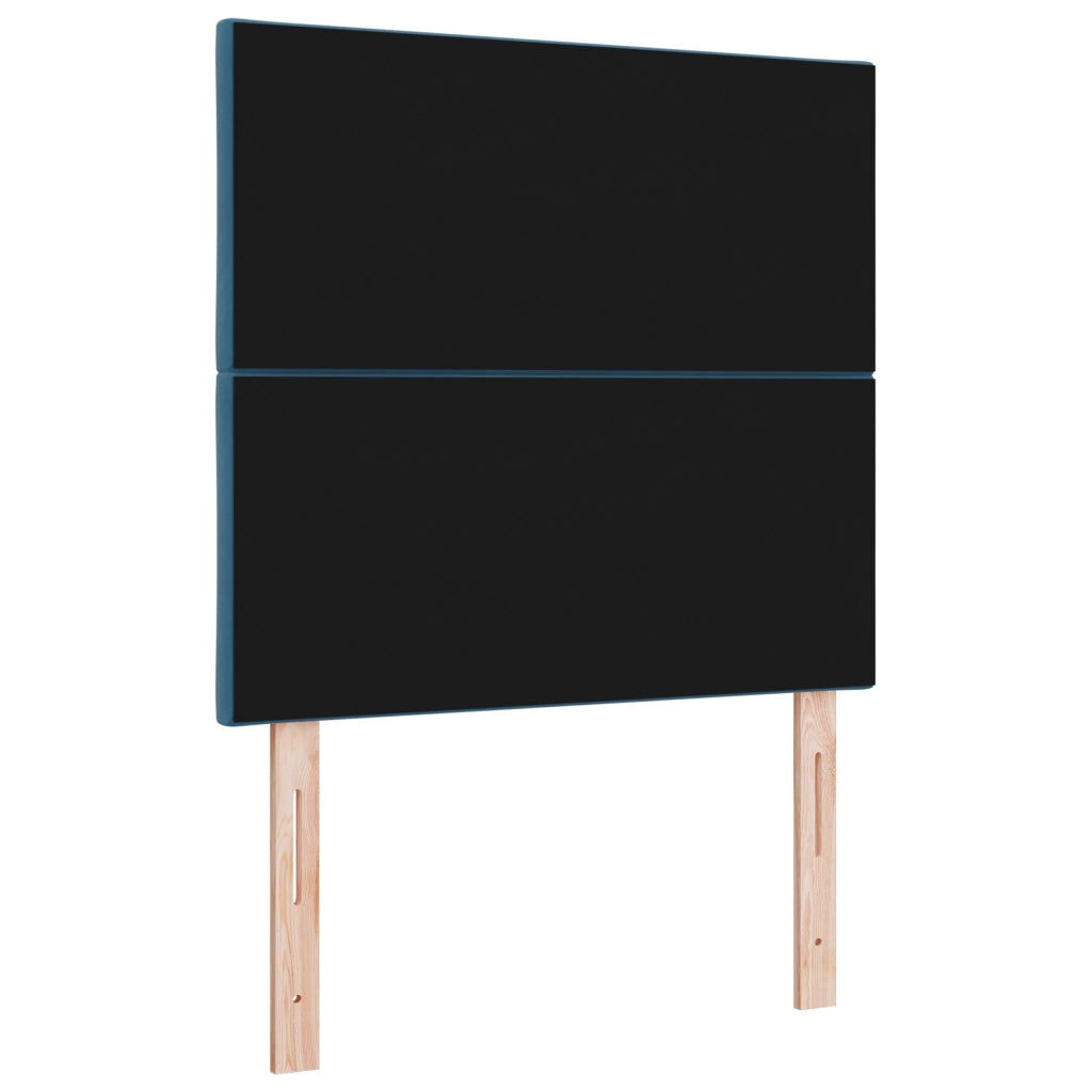 Testiera Design Blocchi di Diamante Blu Scuro 90 cm in Velluto