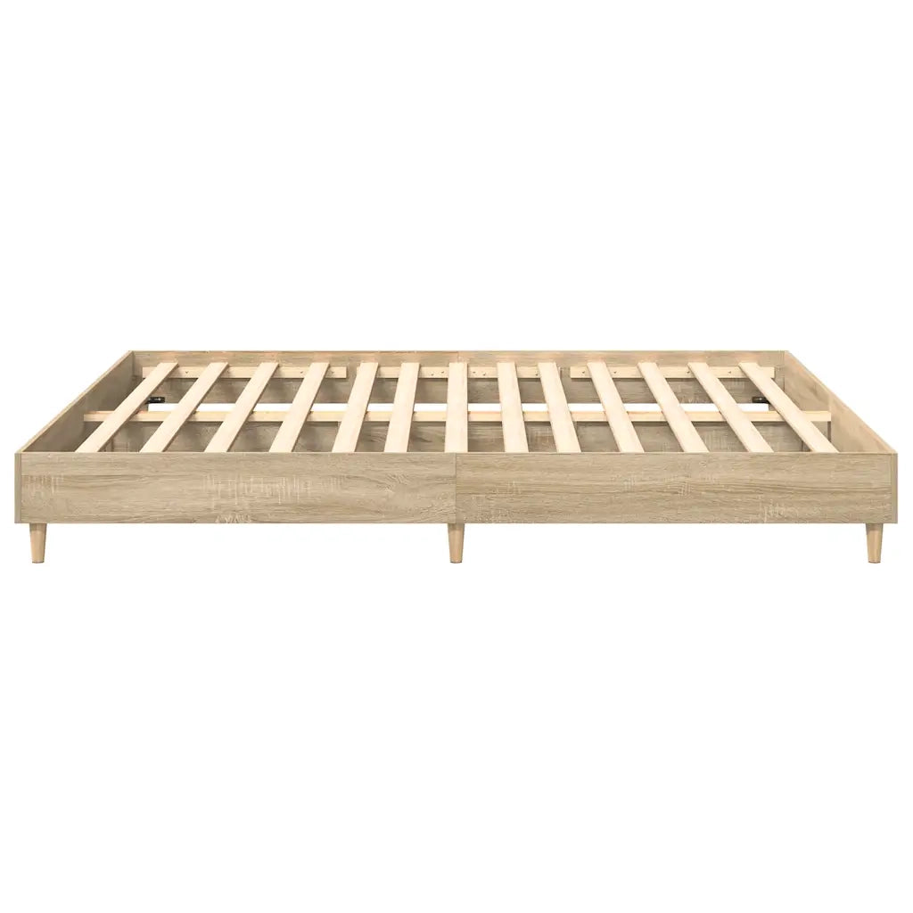 Giroletto senza Materasso Rovere Sonoma 200x200cm in Truciolato 3328701