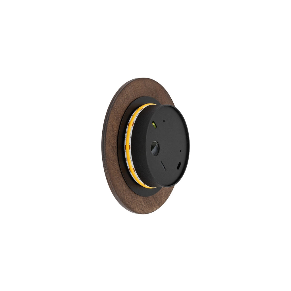 Applique tonda Ø15 legno scuro RING TIMBER LED 7W Nowodvorski