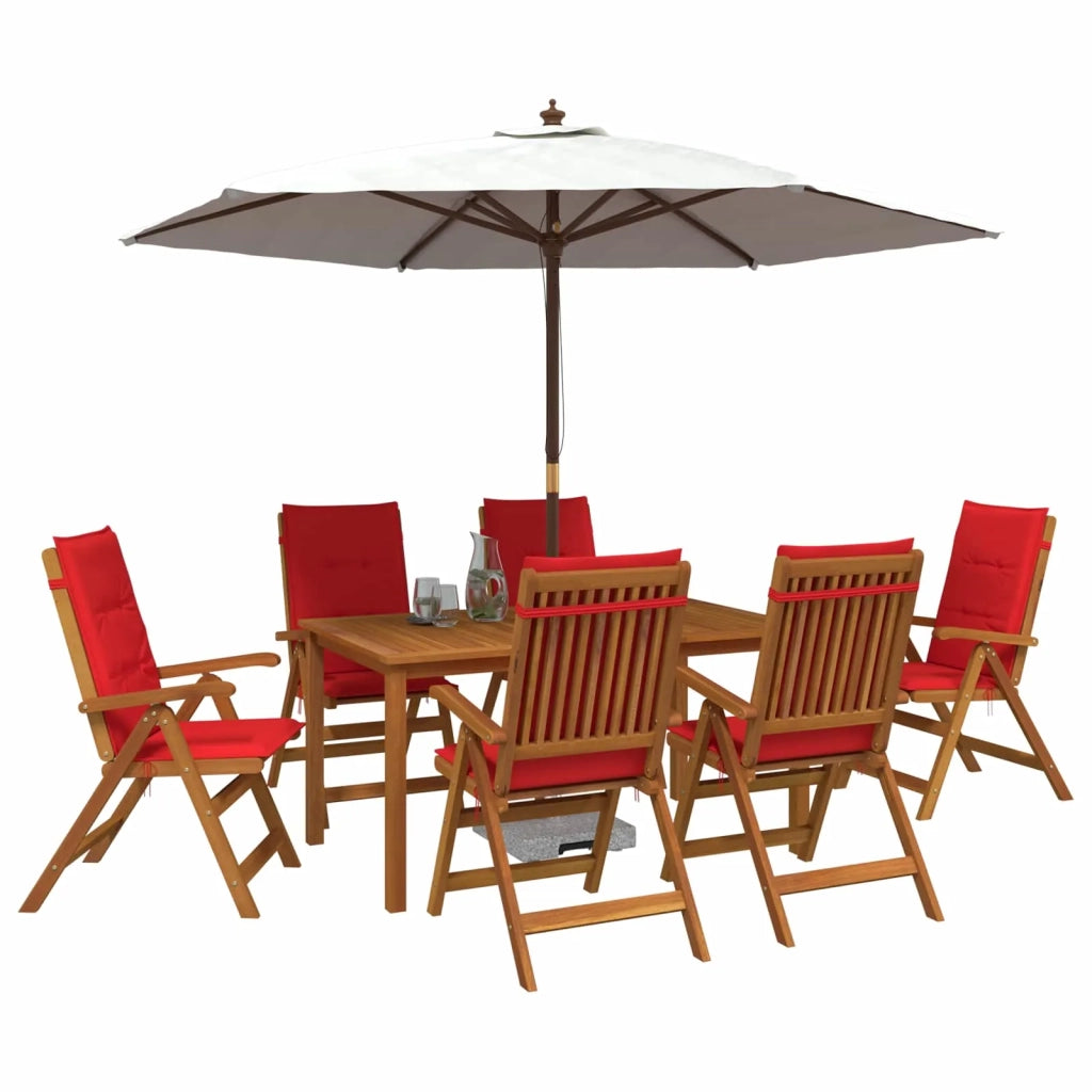 Set da pranzo da giardino 7 pezzi Naturale 3434582