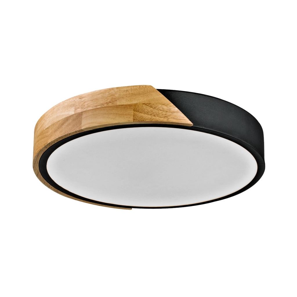 Plafoniera tonda Italux Nastro 32cm legno LED 24W 3000K