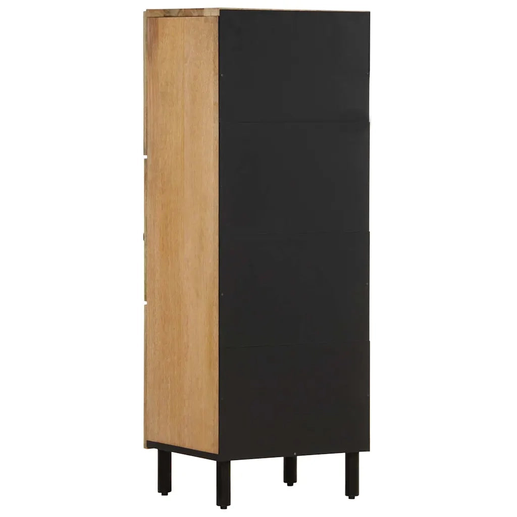 Credenza | Madia | Buffet da pranzo | Armadio da pranzo 40x33x110 cm in Legno Massello di Mango