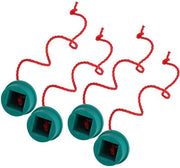 Accessorio per Biliardo - 4 Pezzi - Contenitore per Carboncino in Gomma Verde - Accessorio per Biliardo - Tavolo da Pool - Alta Qualità - Contenitore per Carboncino