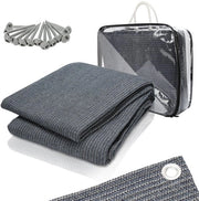 Tavolo da Campeggio 250x300cm Blu-Grigio Materiale HDPE Impermeabile 13 Pennelli per Terra