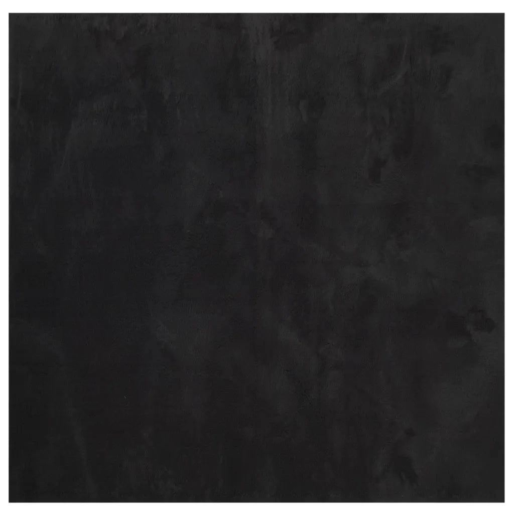 vidaXL Tappeto a Pelo Corto HUARTE Morbido e Lavabile Nero 240x240cm