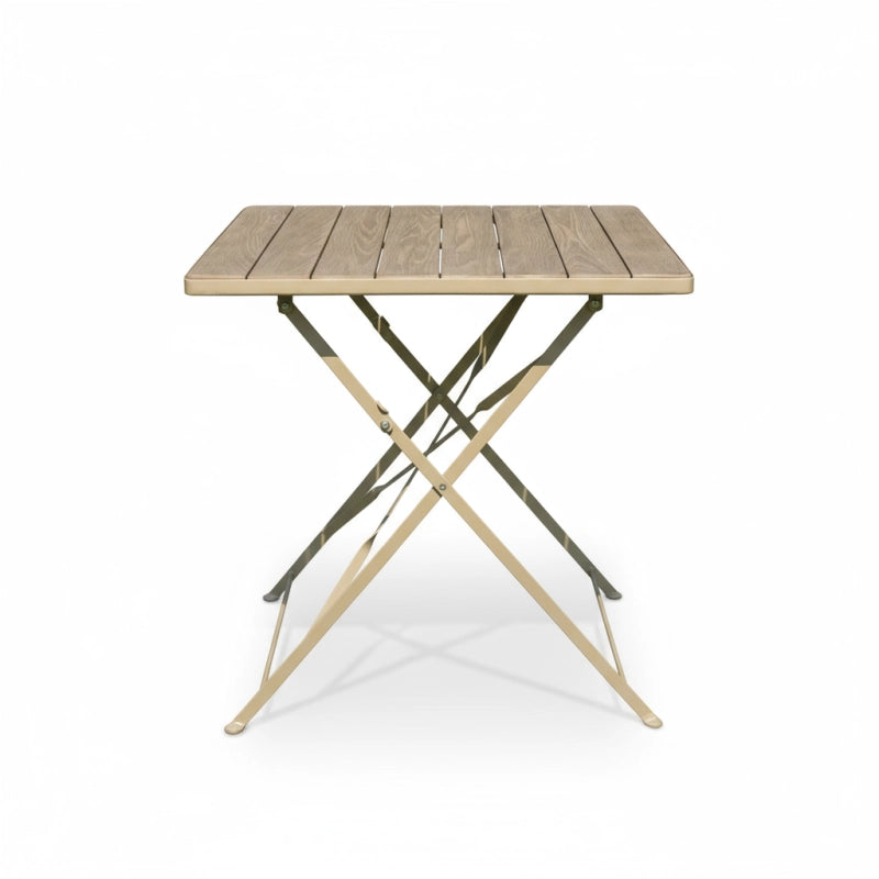 TABLE PLIABLE 115 x 70 cm ROBINIER CERUSE