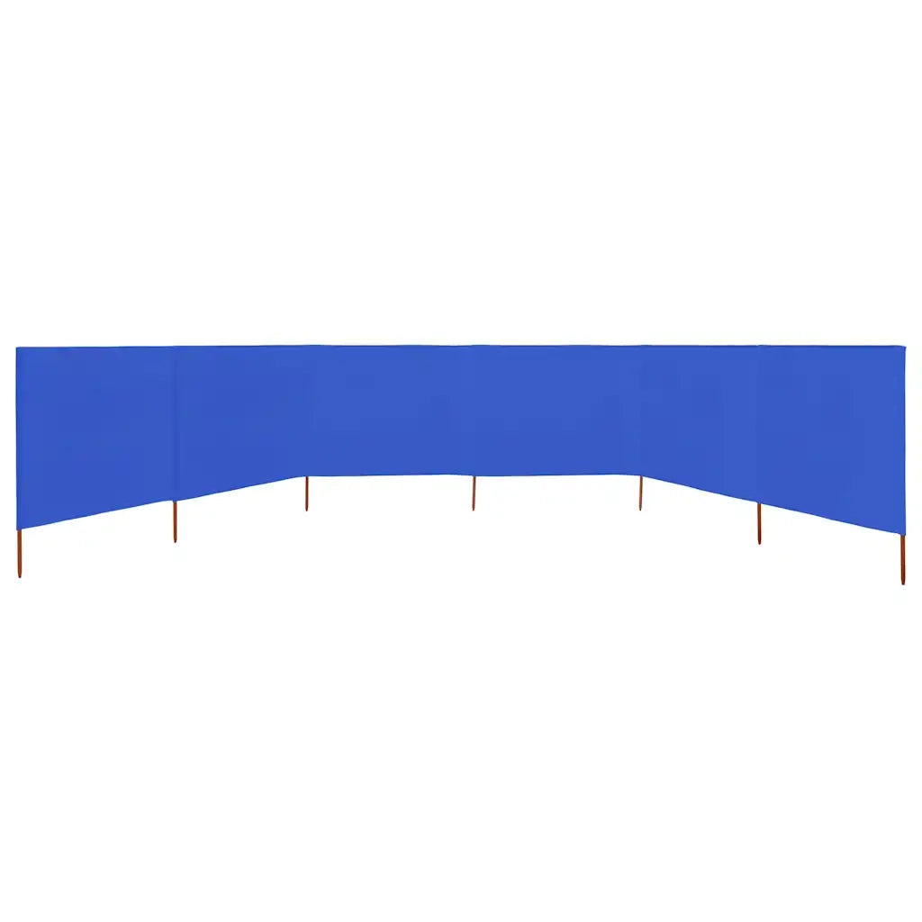 Paravento a 6 Pannelli in Tessuto 800x80 cm Azzurro CFW9004792