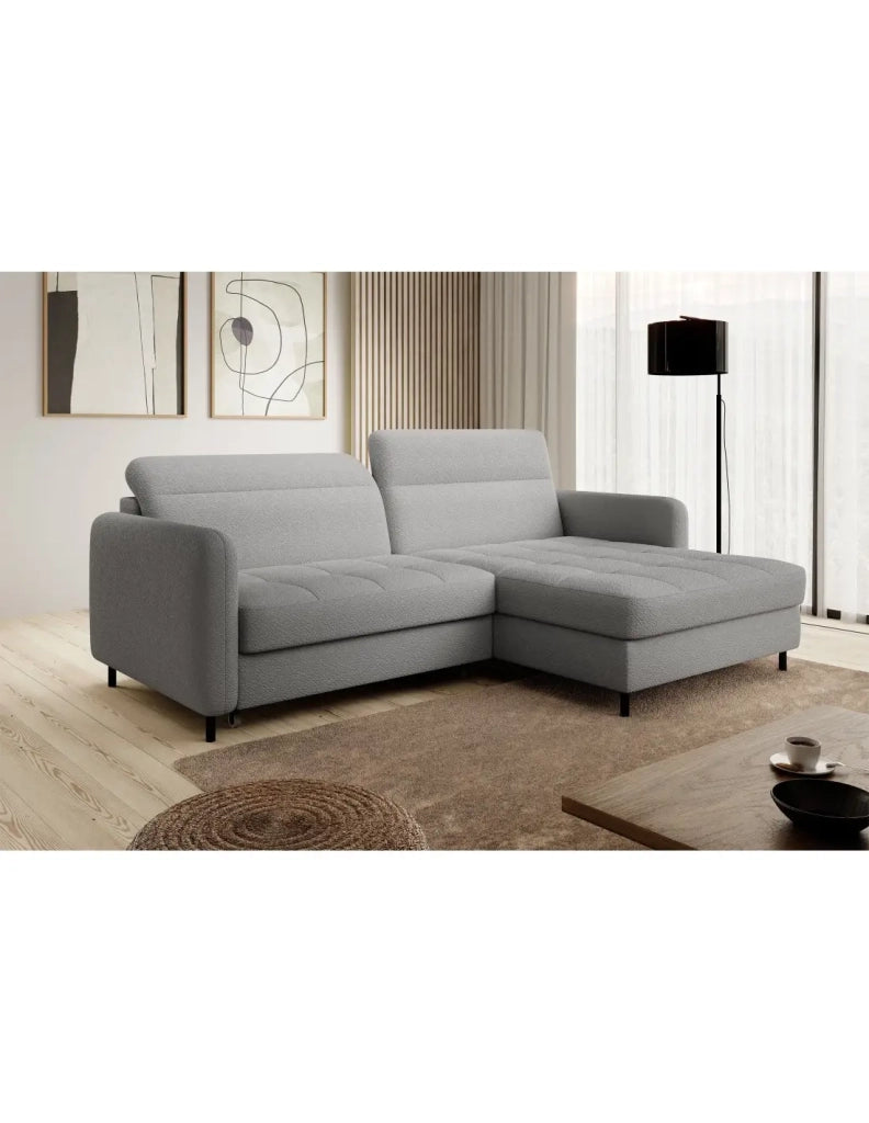Divano ad angolo collezione GOUMSI colore Grigio chiaro