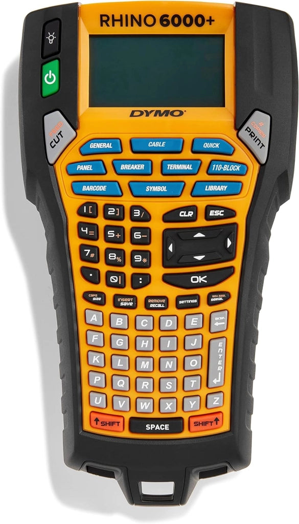 Rhino 6000+ Etichettatura industriale con custodia | Etichettatrice ricca di funzioni con connessione al PC