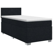 Letto box spring con materasso Nero 90 x 200 cm Tessuto 3450399