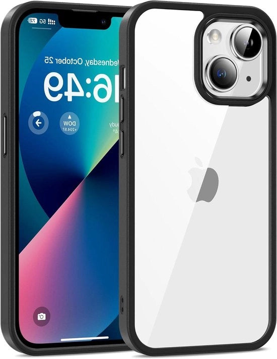 Hoes Premium Crystal Clear per iPhone 13 - trasparente - custodia per smartphone - nero