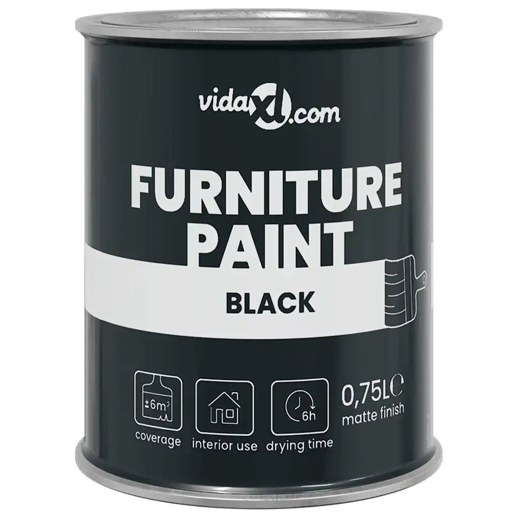 Vernice per mobili Nero 0,75 L Stampa da parete CFW2768386