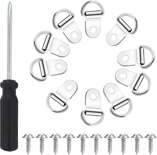100 set di gru hanger per foto e tela - chiodi per appendere foto e tela - occhi per foto e tela - appendi quadro con chiodi - occhi per tela e foto - hanger per foto e tela con chiusura a clip