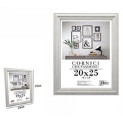 Trade Shop - Cornice Per Fotografie Quadri Tele Poster Portafoto 20x25cm Modello Silver 71617 -