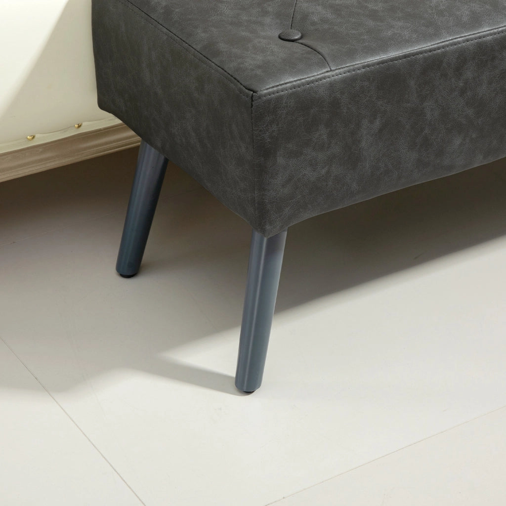 Pouf Piede Letto Grigio ¨C Zephmum ¨C 114x38x42 cm