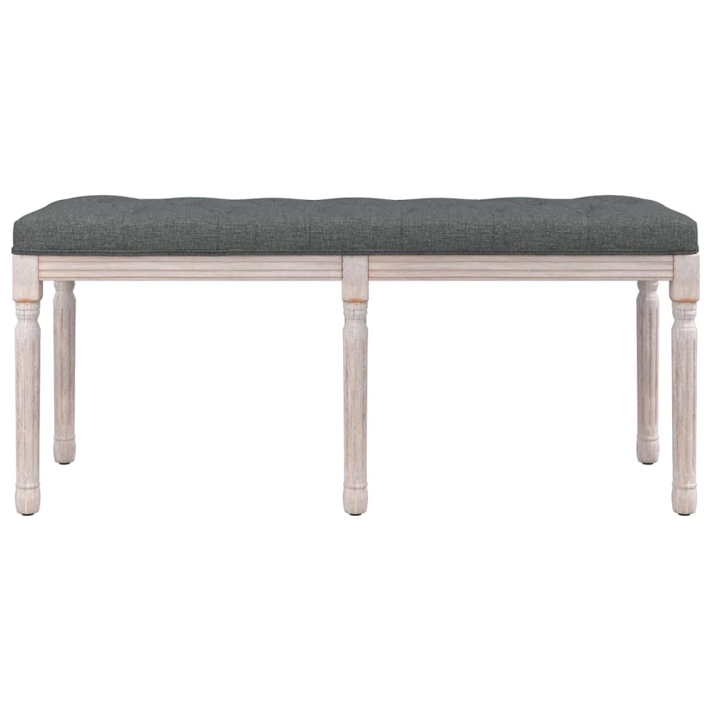Panca 110 x 40 x 49 cm tessuto grigio scuro 02_0010464