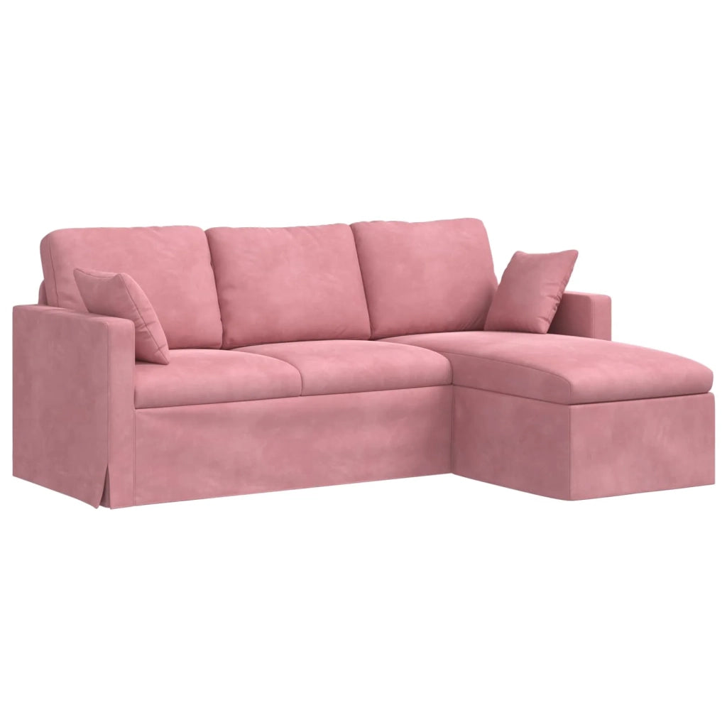 Divano Rosa 198 x 134 x 80 cm Velluto 42024462