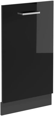 Pannello frontale della lavastoviglie R-Line, Nero lucido, 45 cm senza piano di lavoro
