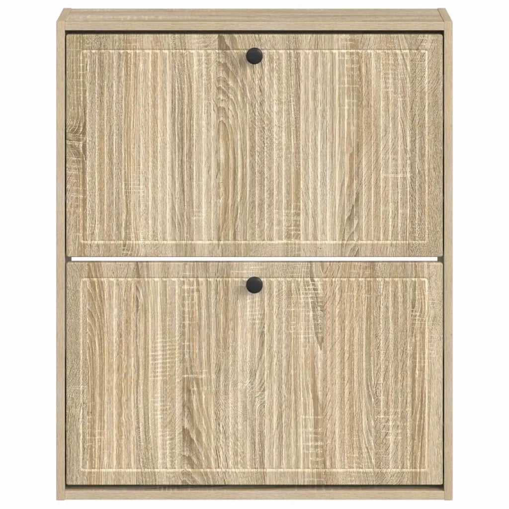 Mobiletto per Scarpe da Muro EDE 71 x 17 x 86 cm Rovere Sonoma 895977