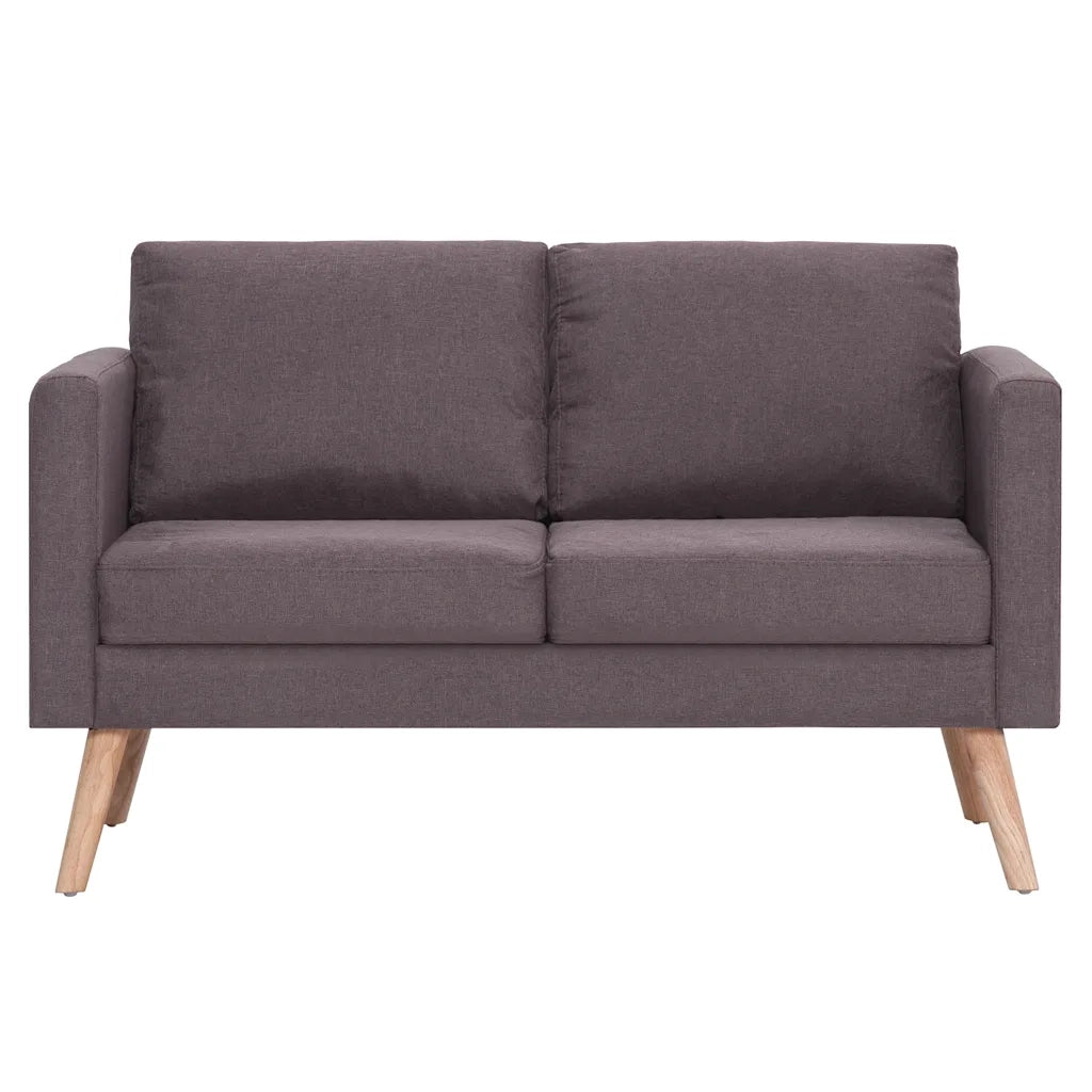 Divano a 2 Posti in Tessuto Grigio Talpa cod mxl 17219