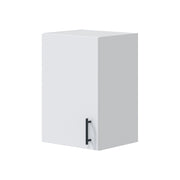 Mobile pensile 1 anta Thyra, Armadietto sospeso, Mobiletto a muro, Armadio ausiliario multifunzione, 40x34 h59 cm, Bianco