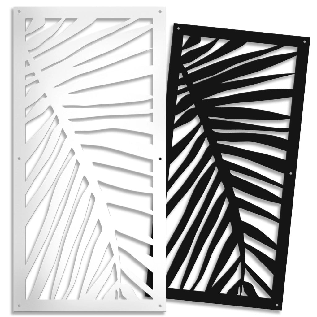 PALMA - Pannello in PVC traforato - spessore 10mm Colore: bianco, Misura: 73x148 cm
