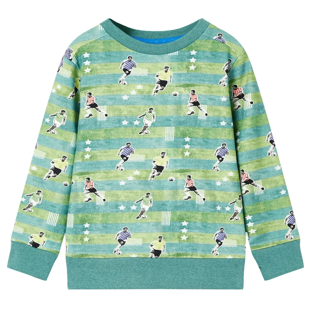 Felpa da Bambino Verde Chiaro MÃ©lange 140cod mxl 110758
