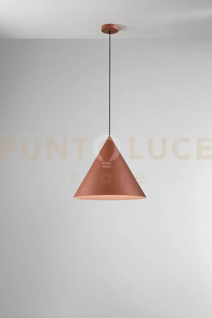 Sospensione in metallo terracotta opaco Iconic 1 luce attacco E27 d.50cm