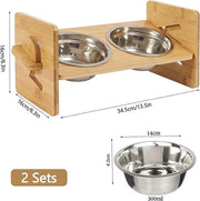 Stazione alimentare per cani / Stazione alimentare per animali / Ciotola per alimentazione di animali domestici, alta capacità