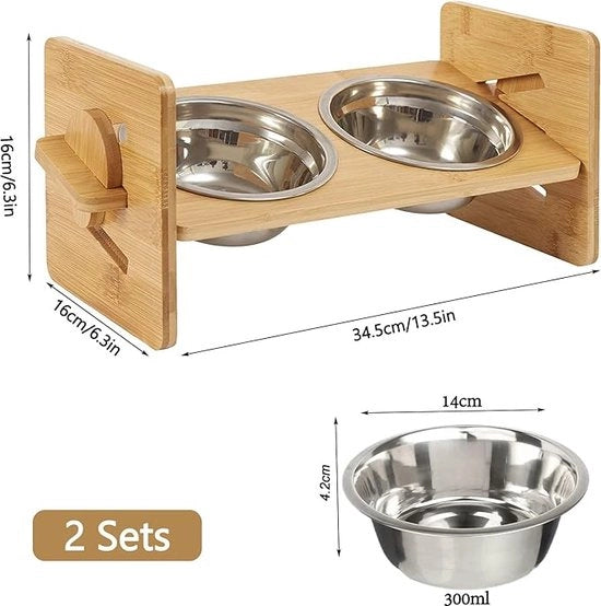 Stazione alimentare per cani / Stazione alimentare per animali / Ciotola per alimentazione di animali domestici, alta capacità