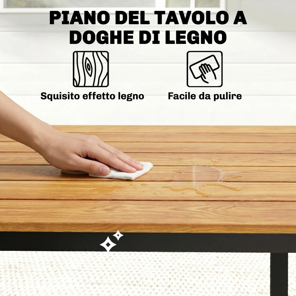 Tavolo da Giardino Rettangolare ¨C zephmum ¨C 180x86 cm