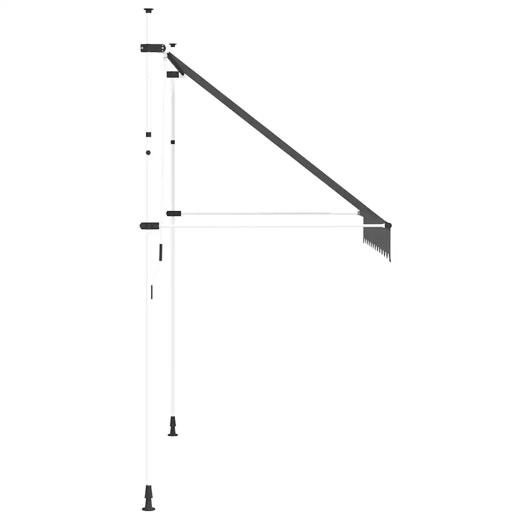 Tenda da Sole Retrattile Manuale 250 cm Antracite cod mxl 24850