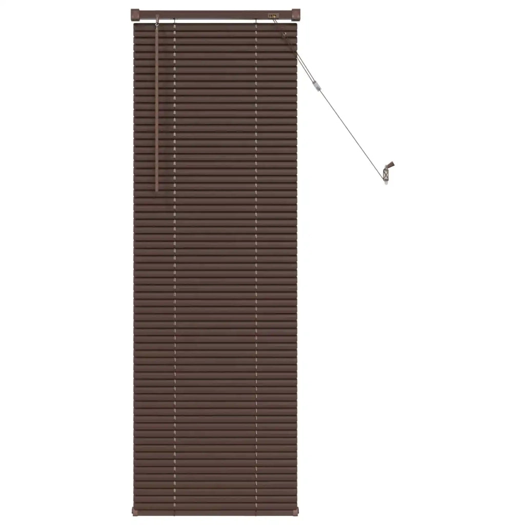 Tenda Veneziana Marrone Scuro con Motivo 150 x 50 cm PVC 42003785