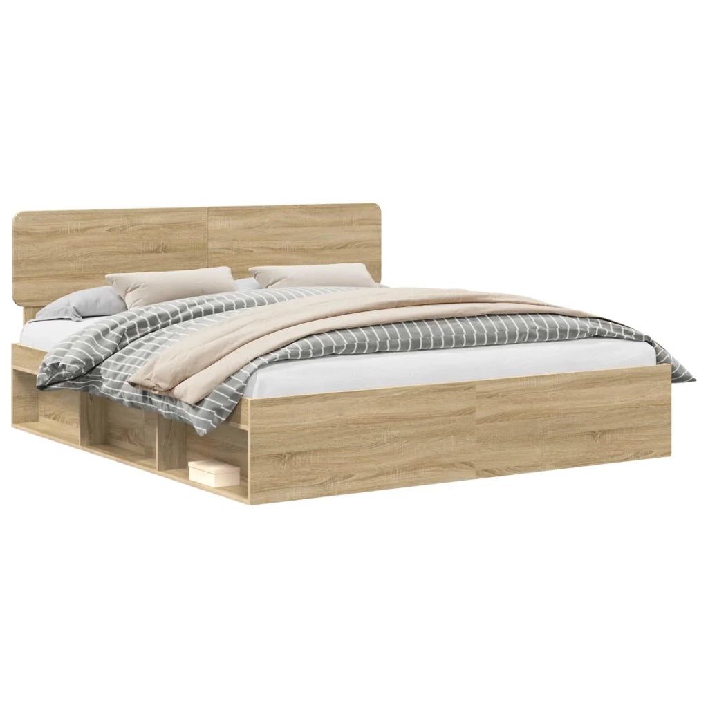 Struttura del letto Sonoma 200 x 200 cm Pino massello 3412035