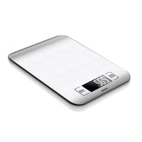 SOGO Bilancia da Cucina Elettronica Digitale 5Kg con Display LED e Funzione Tara – Acciaio Inox