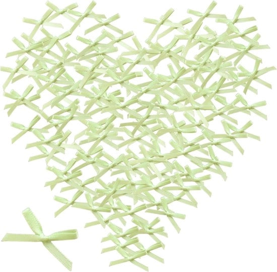 Set di 200 Stuks di Linten Satin 3cm per Mini Stricchi, Punti per Sartoria, Decorazioni per Matrimoni, Decorazioni per Carte e Creazioni DIY