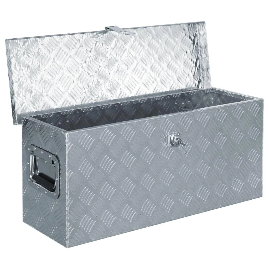 Scatola in alluminio argentato 76,5 x 26,5 x 33 cm 02_0003207