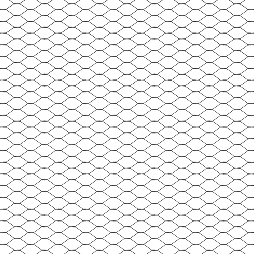 Recinzione Esagonale  Grigio 0.5x10 m Acciaio
