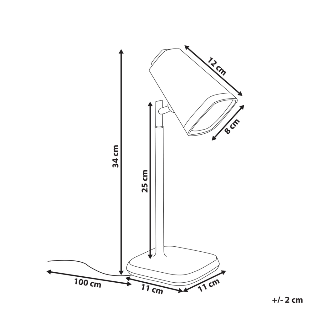 Lampada da tavolo e da parete per ufficio 2 in 1 nero Illuminazione da tavolo Lettura Lampada per computer Braccio staccabile Funzione CCT Dimmer Stepless