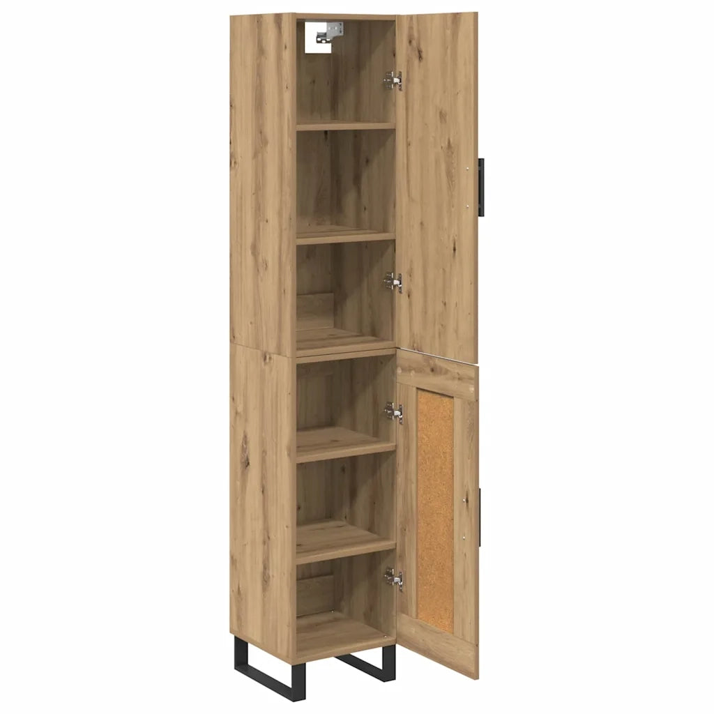 Credenza-Buffet-Armadio da cucina Rovere artigianale 34,5 x 34 x 180 cm 453394