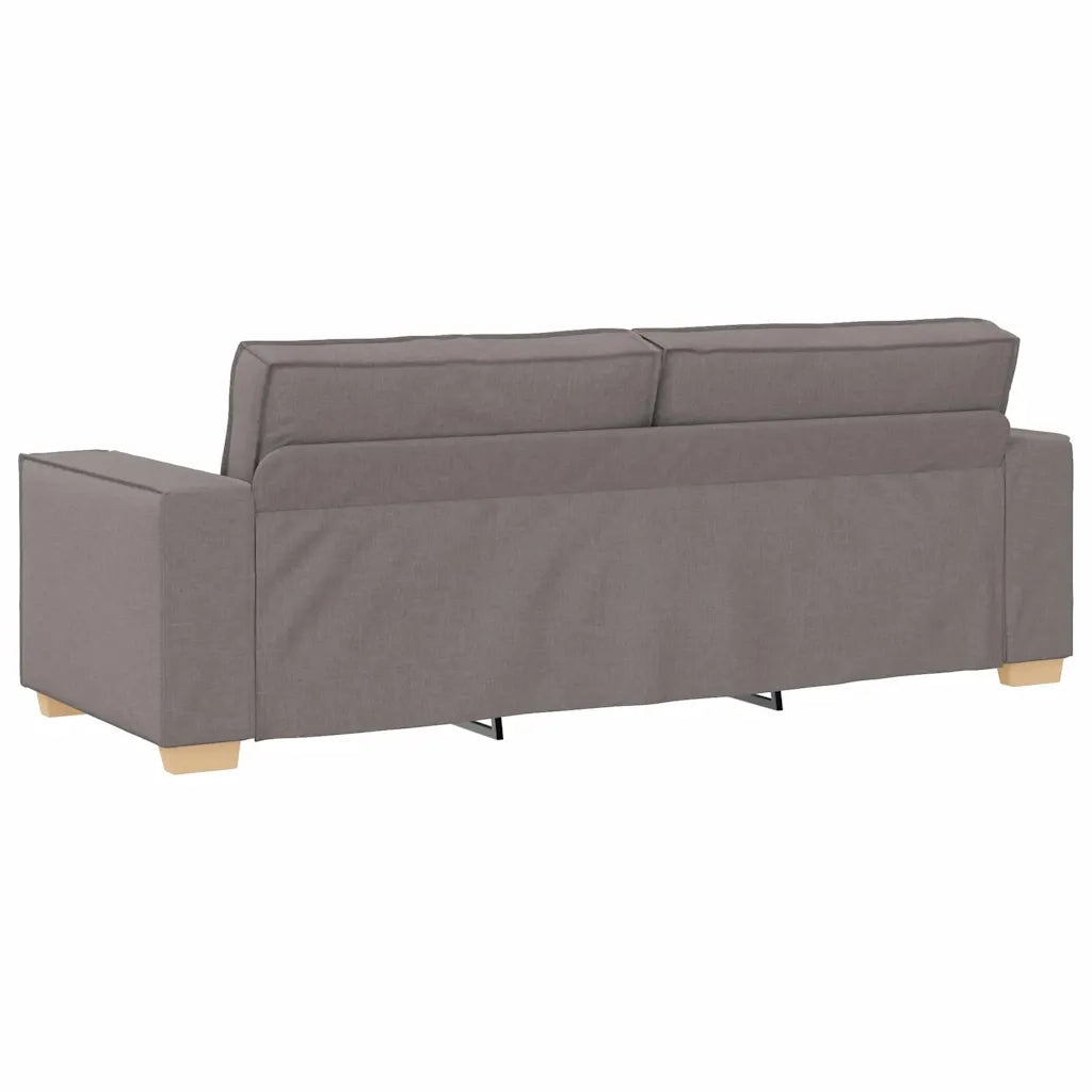 Divano a 3 posti tortora 180 cm in tessuto 4104996